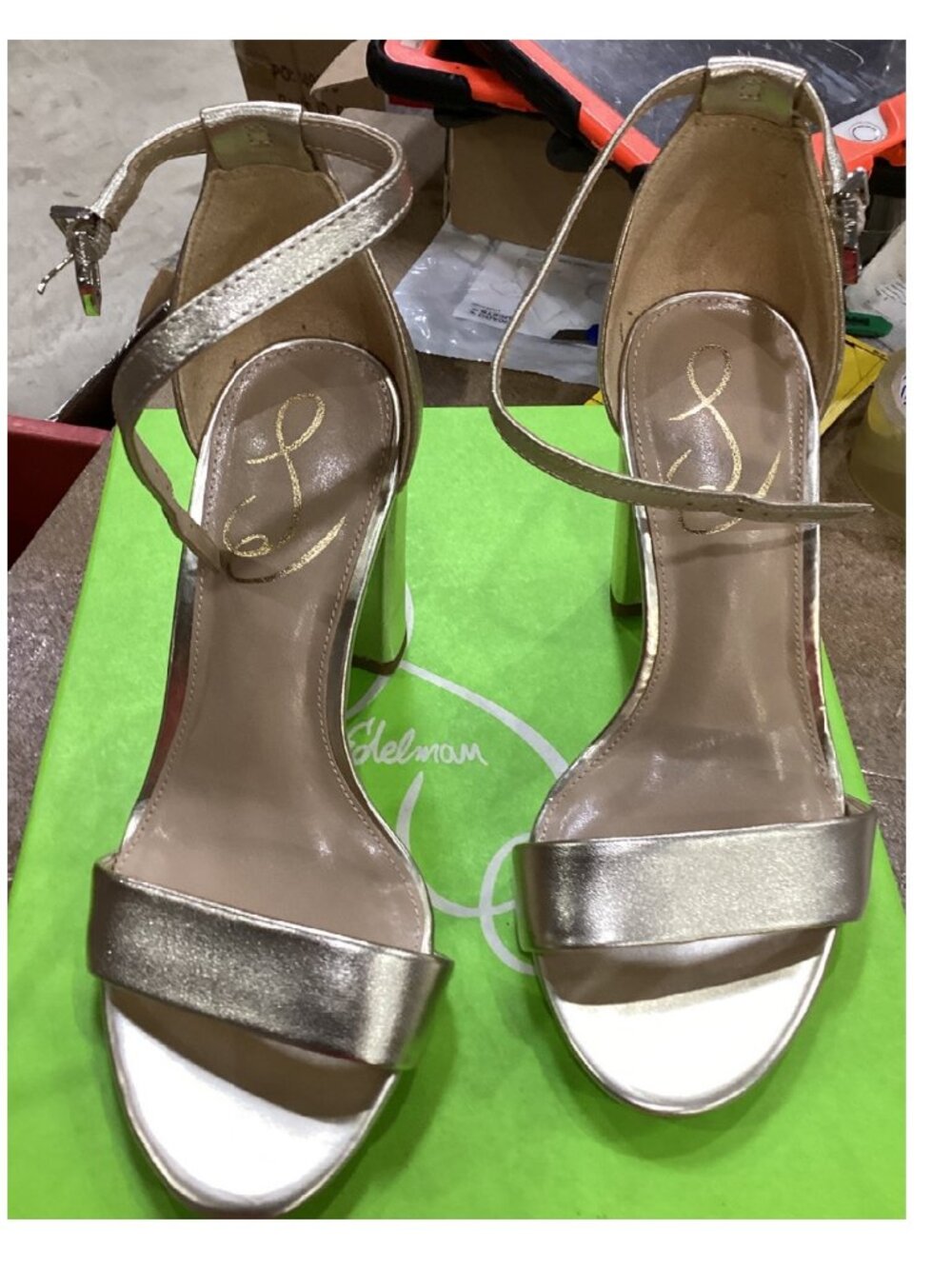 Sam Edelman Yaro Ankle Strap Sandal Open Toe Heeled